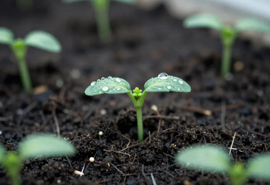 Heirloom Tomato Plant Seeds: Healthy tomato plants grown from heirloom seeds producing unique shapes and colors.
