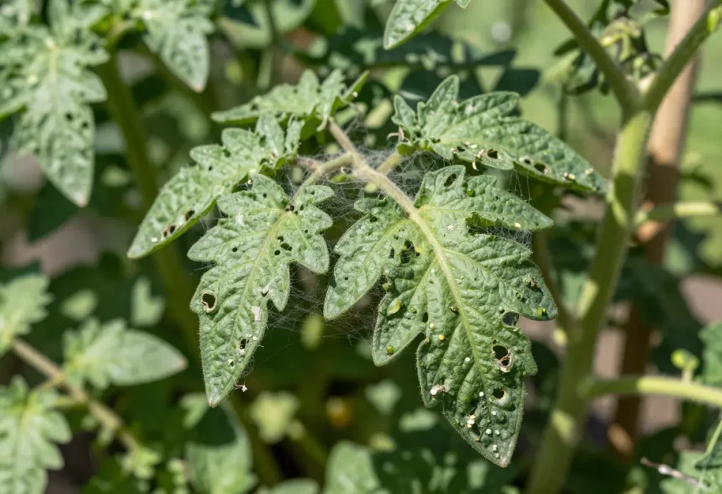 Spider Mites on Tomato Plants