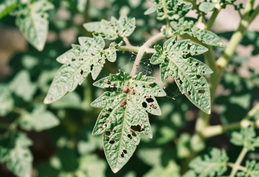 Spider Mites on Tomato Plants