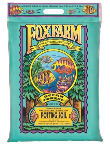 FoxFarm Ocean Forest Potting Soil, 12qt – Light, Aerated Texture, Designed for All Container Plants – pH Adjusted for Optimal Nutrient Uptake, Effectively Retains Moisture (12 Quart (1 Pack))