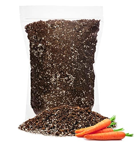GARDENERA Premium Organic Potting Soil for Carrots - (5 Quart Bag)