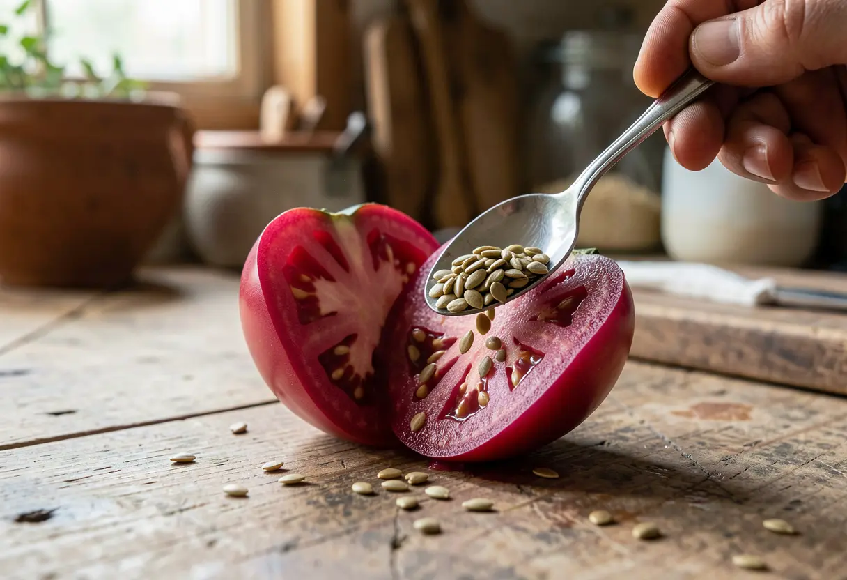 Cherokee Purple Tomato Seeds for growing rich, heirloom beefsteak tomatoes in home gardens
