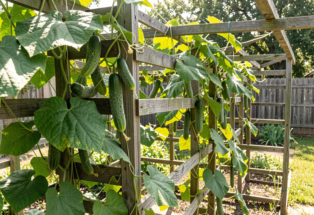 Growing Cucumbers in Texas – hands planting cucumber seedlings in Texas garden soil