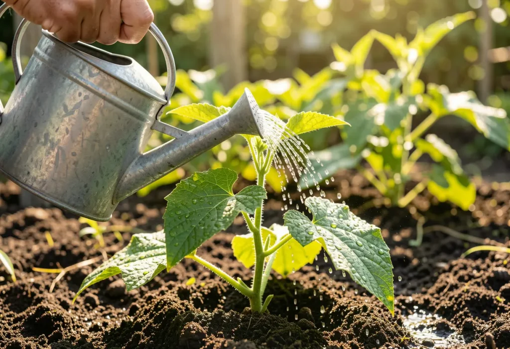 How Deep to Plant Cucumber Plants: Proper planting depth to ensure healthy vines and fruit production.