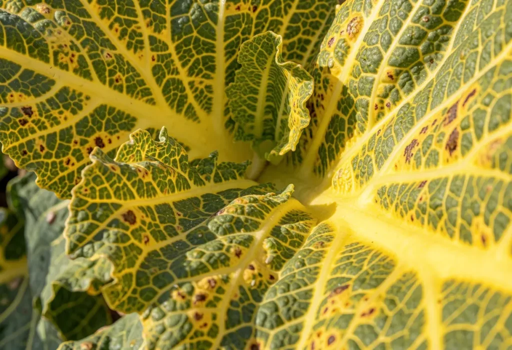 Broccoli Leaves Turning Yellow due to overwatering and poor drainage