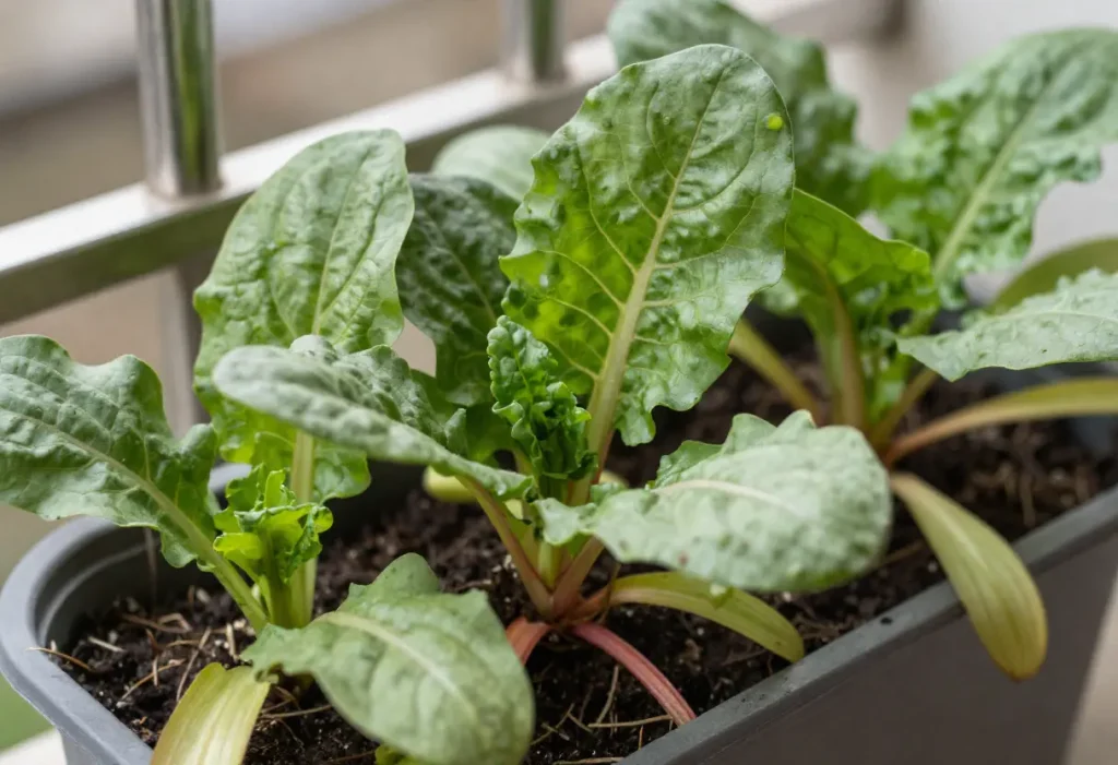 Growing Swiss Chard from Seed – gardener sowing Swiss chard seeds in raised garden bed