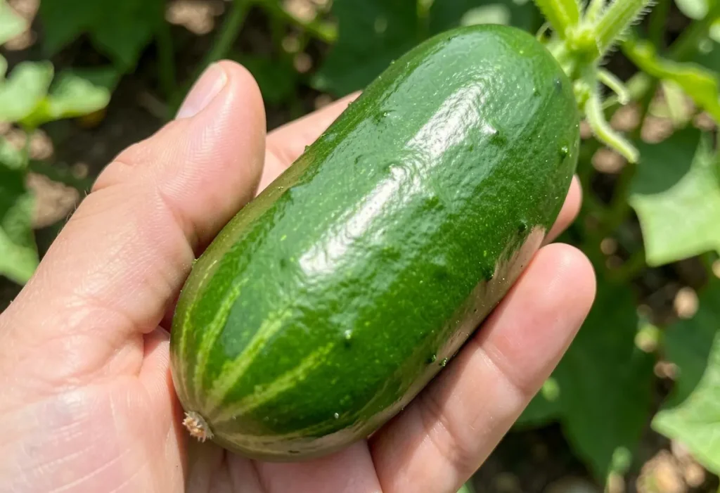 How Do You Know If a Cucumber is Ripe with size and color comparison