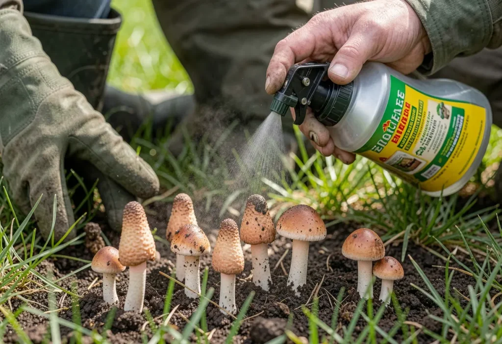 How to Get Rid of Stinkhorn Mushrooms with proper lawn care and cleanup