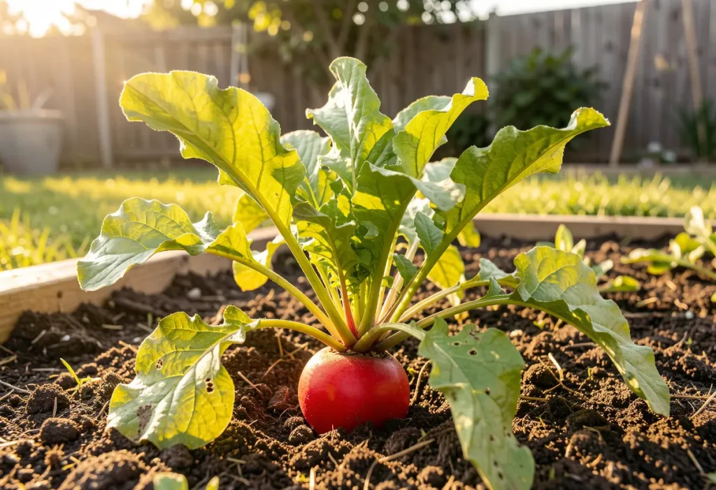 How to Plant Radish Seeds – gardener sowing radish seeds directly into garden soil