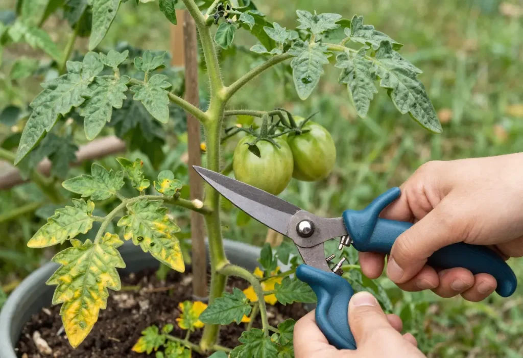 How to Prune Roma Tomato Plants – step-by-step pruning of Roma tomato plant in home garden