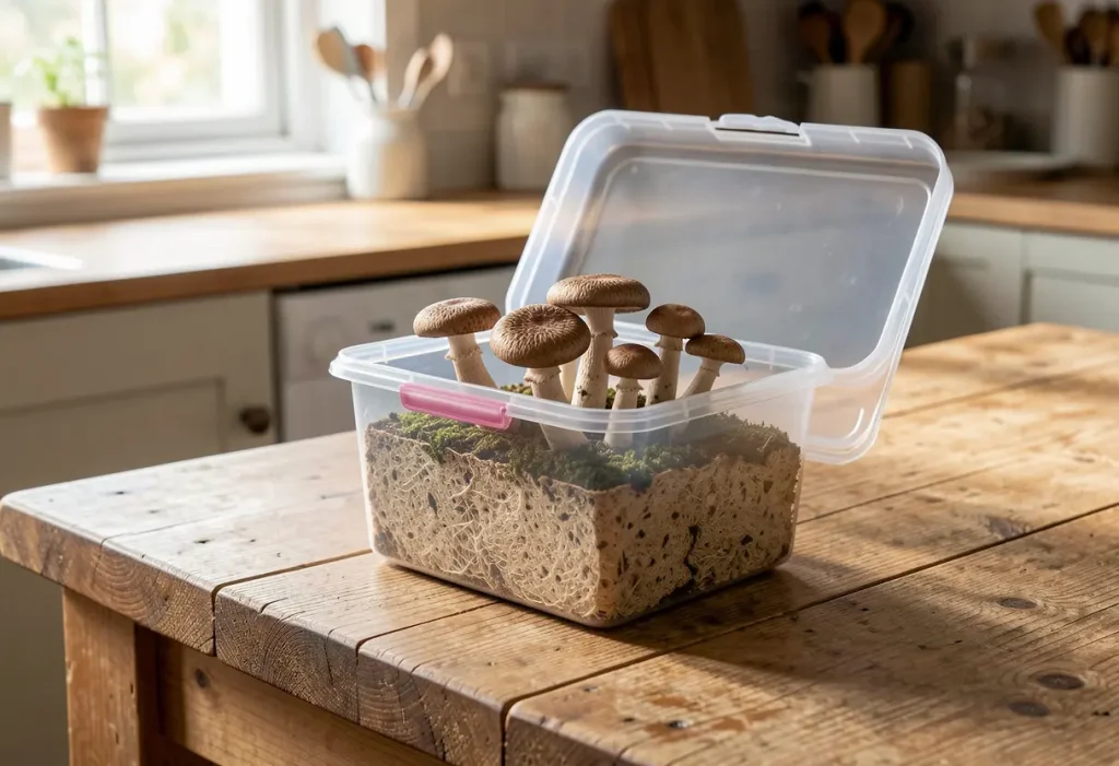 Shiitake Mushroom Growing Kit – step-by-step setup of shiitake mushroom growing kit