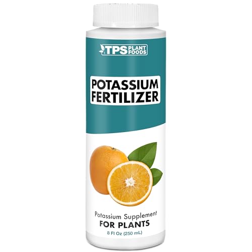 TPS NUTRIENTS Potassium Fertilizer for Plants, Boosts Growth, Budding and Flowering, Liquid Plant Food 8 oz (250mL)