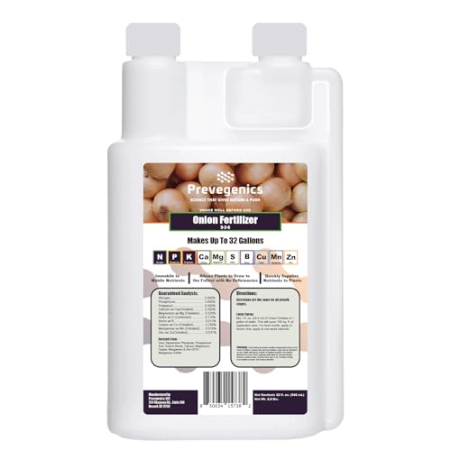Prevegenics Onion Fertilizer | (32 fl. oz.) | Easy to Use | Improve Onion Plant Health | Increase Onion Yield and Quality