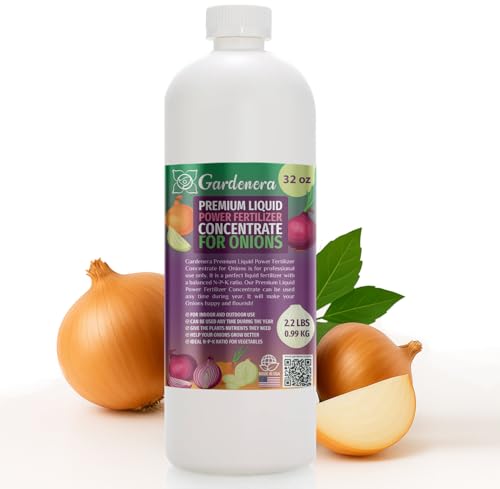 Liquid Power Onion Fertilizer - Premium Liquid Plant Food for Onions - Fast-Acting Concentrate for Growth, Strong Roots & High-Yield Harvest - 32 oz - Indoor & Outdoor Use