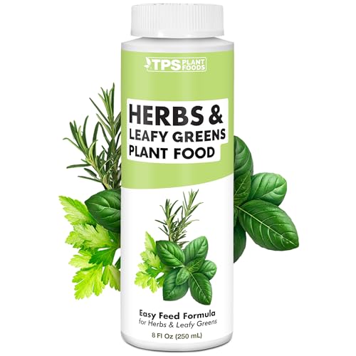 Herb Fertilizer – Liquid Plant Food for All Edible Herbs & Leafy Greens, Indoor & Outdoor, 8 oz