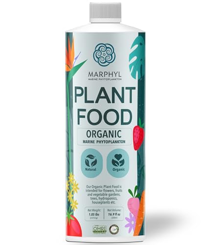 MARPHYL Organic Liquid Fertilizer - Outdoor & Indoor Plant Food - All-Purpose, Nutrient-Rich Lawn Fertilizer & Soil Enhancer for House Plants, Flowers, Vegetables, Succulents, Bamboo, Hydroponics