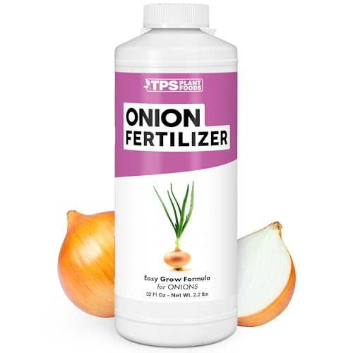 Onion Fertilizer for Onion Plants, Also Great for Garlic, Shallots, and Other Alliums, Liquid Fertilizer by TPS Plant Foods, 32 oz (1 Quart)