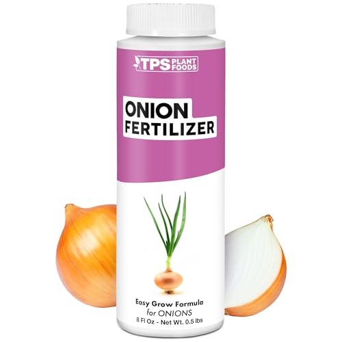 Onion Fertilizer for Onion Plants, Also Great for Garlic, Shallots, and Other Alliums, Liquid Fertilizer by TPS Plant Foods, 8 oz (250mL)