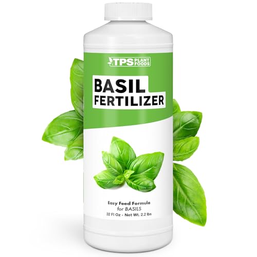 Basil Fertilizer for Basil Plant, Great for Mint, Rosemary, and Thyme, Liquid Fertilizer by TPS Plant Foods, 32 oz (1 Quart)
