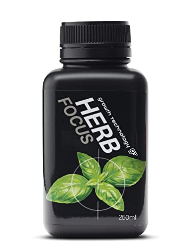 Growth Technology GT Herb Focus – Liquid Plant Food for Basil, Parsley, Coriander, Thyme, Dill, Oregano, Rosemary – Ideal for Culinary Herbs in Gardens, Containers & Hydroponics – 8.5 fl oz (250 mL)