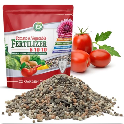 5-10-10 Tomato & Vegetable Fertilizer - Made in USA - NPK + Micronutrients Plant Food for Flower Gardens