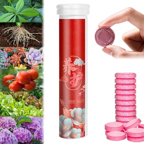 Sοil Bοost Tablets 22Pcs - Home Gardening Universal Slow-Release Tablet Οrganic Fertilizer - Slow Release Fertilizer - General Purpose Slow-Release Fertilizer for Plants, Bοne Meal Fertilizer (1 Pc)