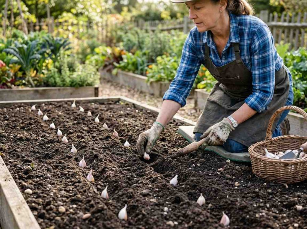 Beginner guide on Growing Garlic from Cloves for healthy bulb growth