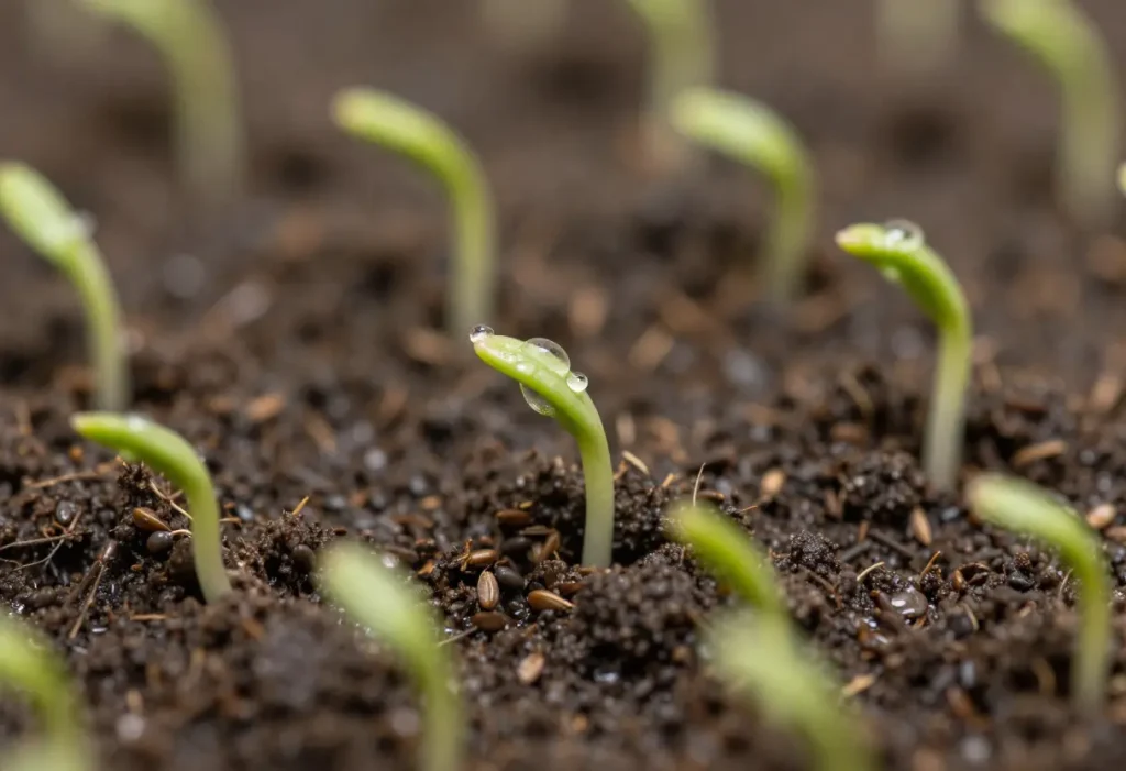 How Long Does Basil Take to Grow showing different growth stages of basil