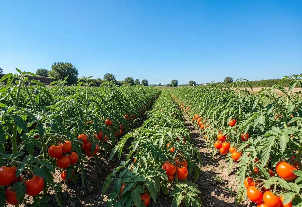 How to Choose Land for Tomato showing fertile soil and good drainage
