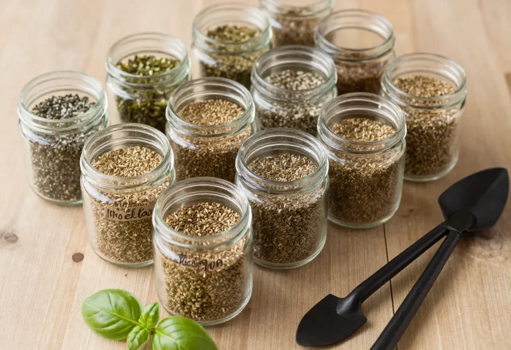 How to Collect Seeds from Basil Plant for saving seeds for next season