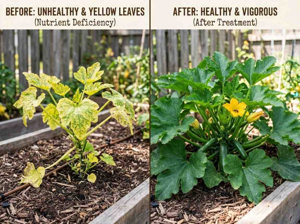 How to Fix Yellow Zucchini Leaves improving plant health and leaf color