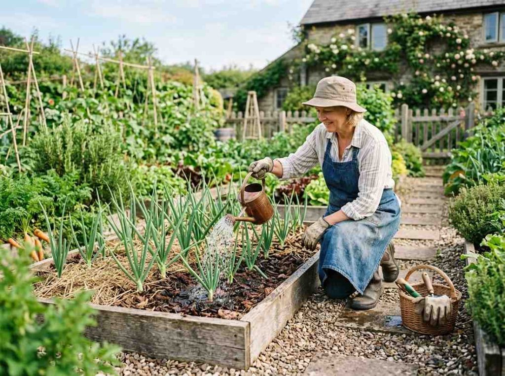 How to Grow Big Onions using correct watering and sunlight care