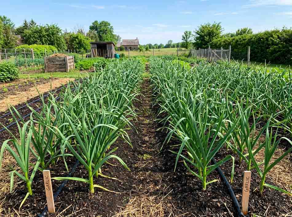 Beginner guide on How to Grow Garlic for healthy bulb development