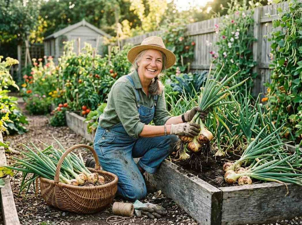 How to Grow Onions at Home for fresh and organic onion harvest