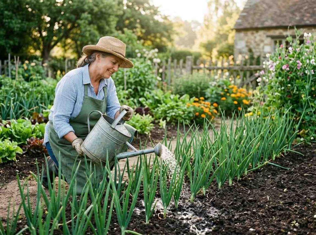 How to Grow Onions at Home with correct watering and sunlight care