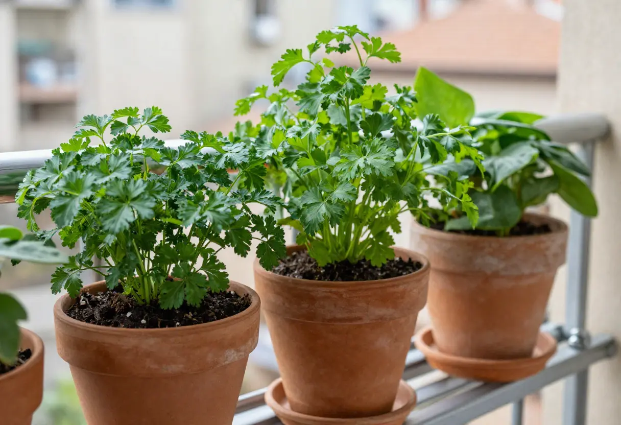 Beginner guide on How to Grow Parsley in Pots at home balcony garden