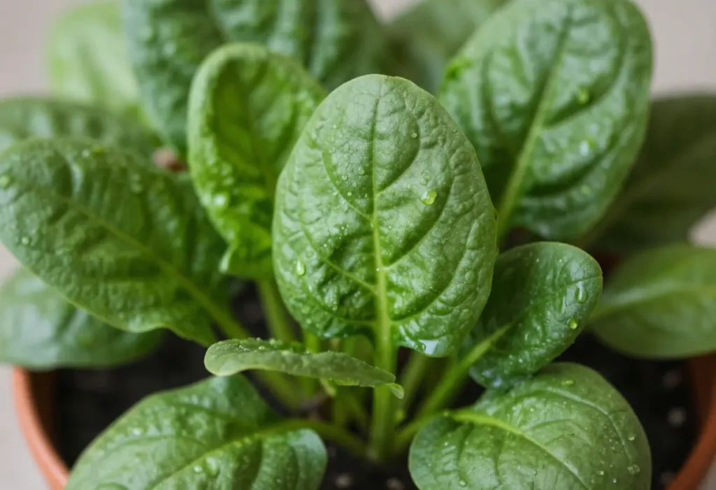 How to Grow Spinach in a Pot with correct watering and sunlight care