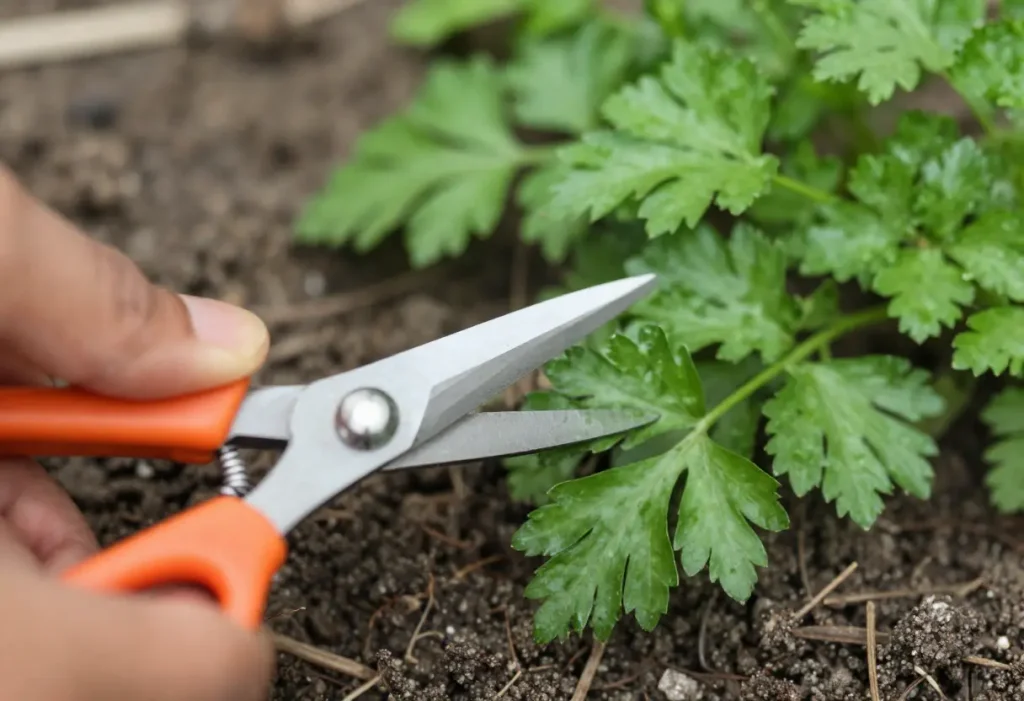 How to Prune Parsley for continuous harvest of fresh leaves
