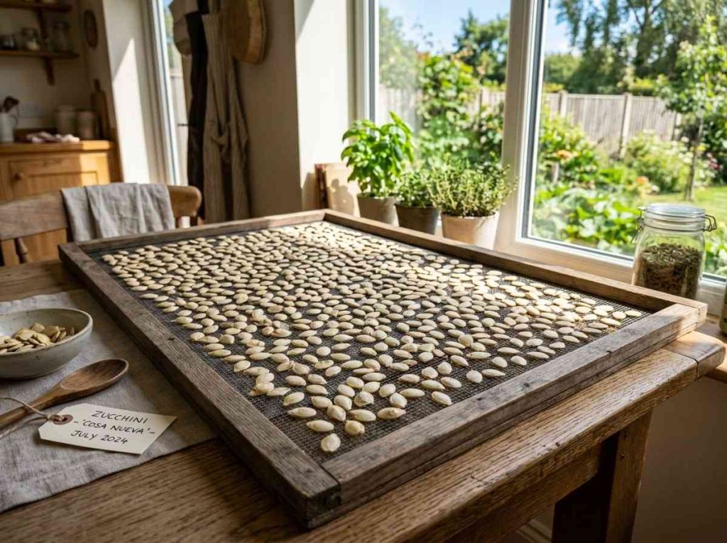 How to Save Zucchini Seeds using proper storage method for long term use