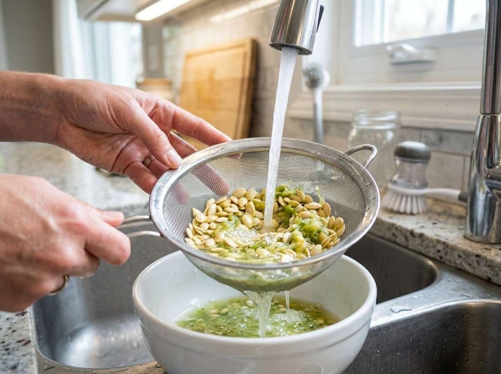 How to Save Zucchini Seeds by cleaning and drying seeds properly