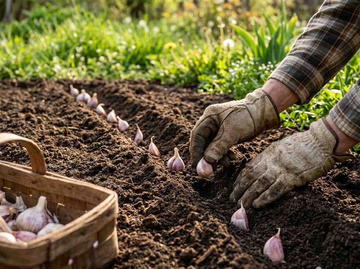 Beginner guide on Planting Garlic in Spring for healthy bulb growth