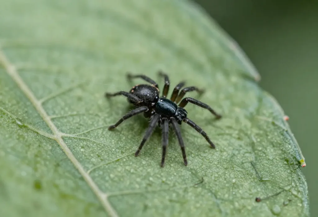 Spider Mite Tiny Black Bugs on Plants spreading across indoor garden leaves
