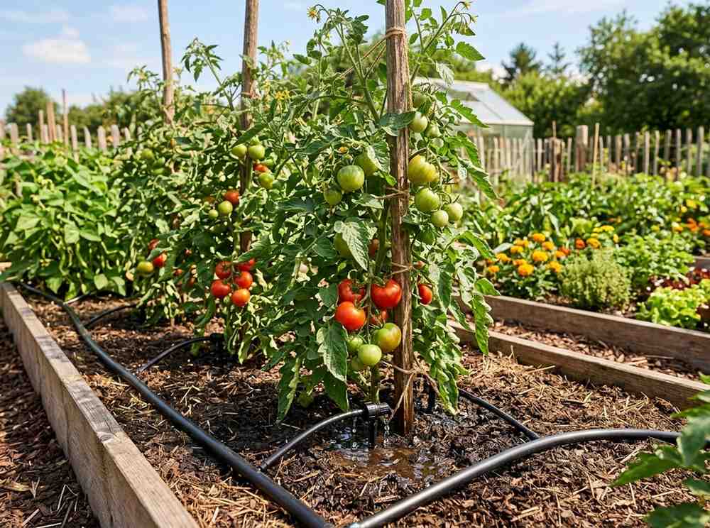 Beginner guide on Watering Tips for Tomatoes for healthy fruit development