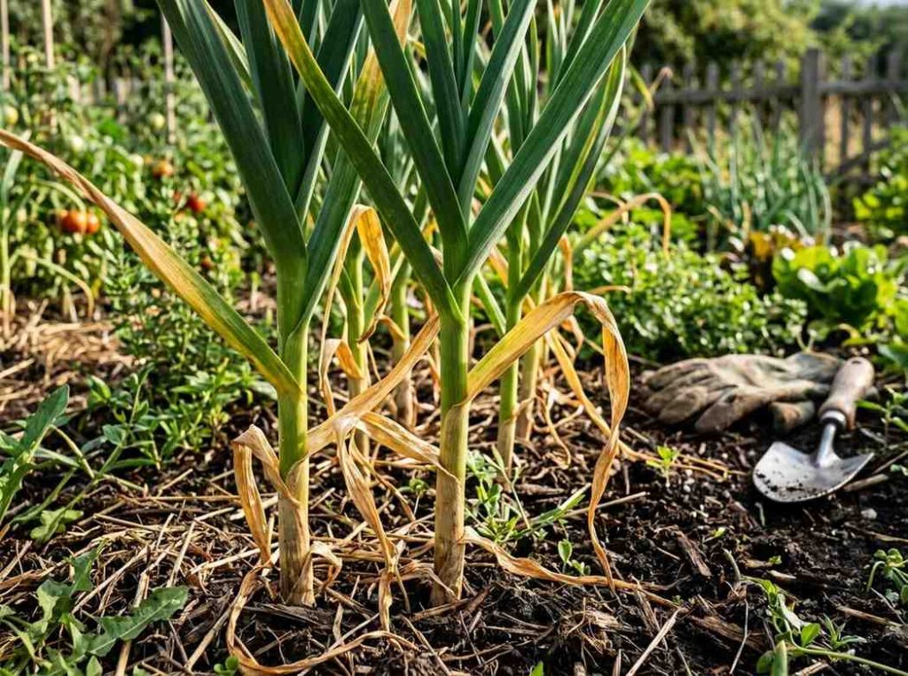 When to Pick Garlic in a home garden for best flavor and storage