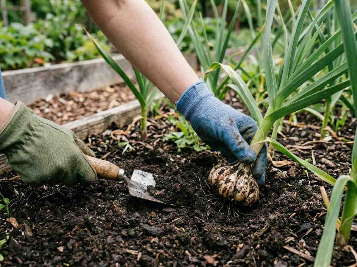 Beginner guide on When to Pick Garlic with proper harvesting time