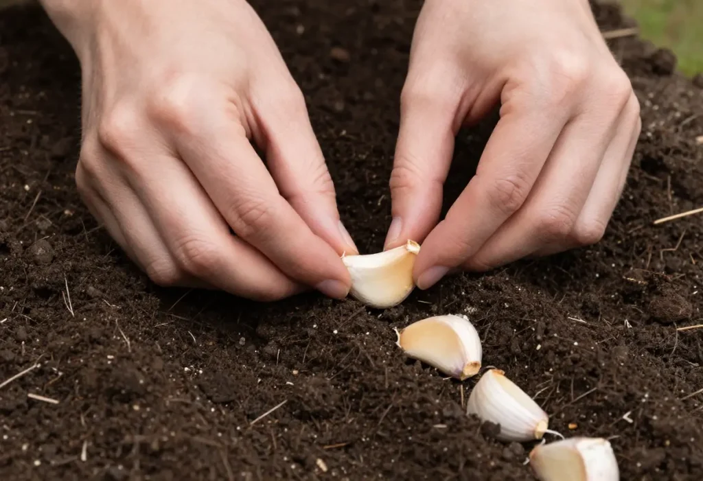 When to Plant Garlic in fall season for strong bulb development