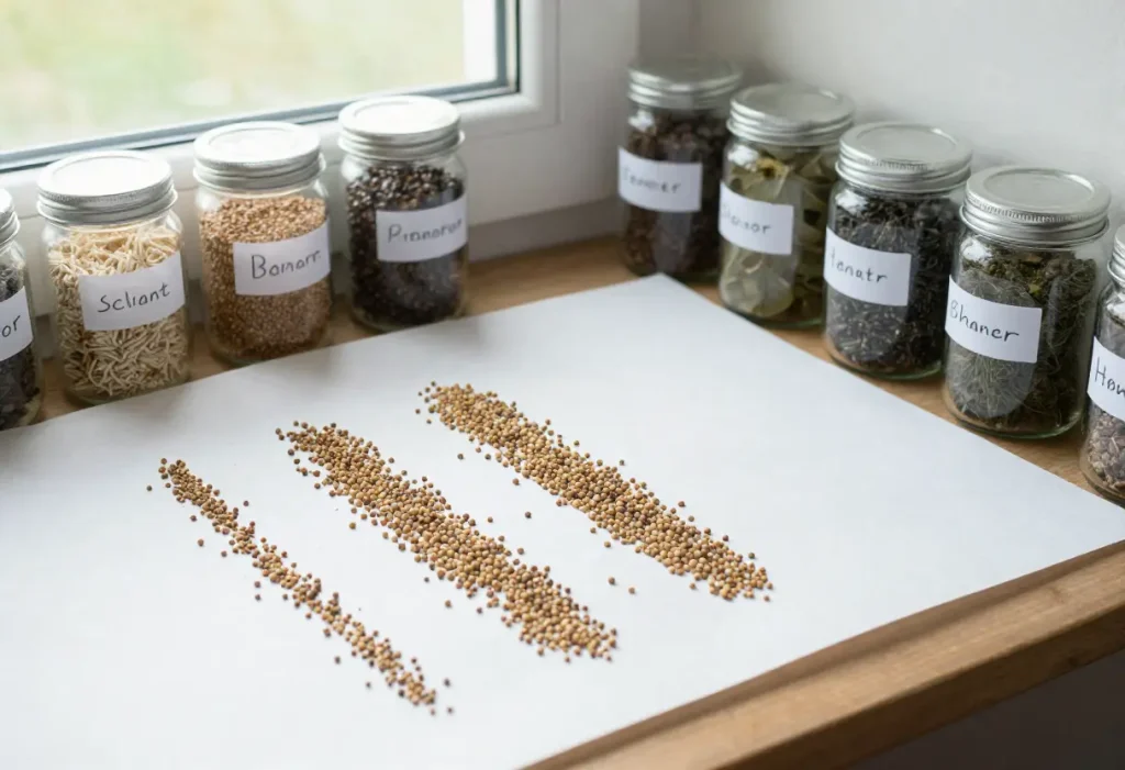 how to harvest radish seed from dried pods in a home garden