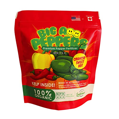 Big A Pepper Fertilizer – 12 oz Premium Organic Fertilizer for Peppers – Organic Plant Food for Garden – Gardening Nutrients for Crispy and Delicious Veggies of All Types