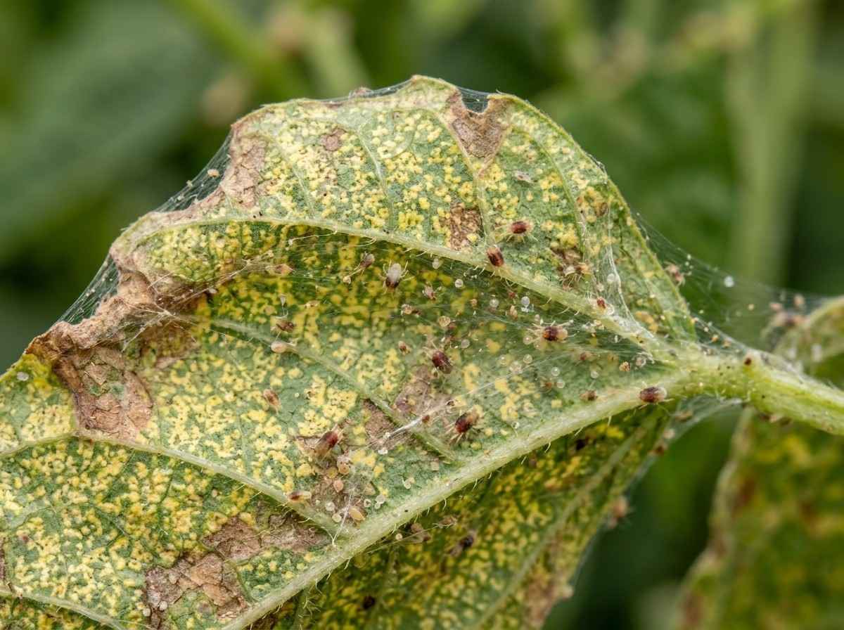 Best Insecticide for Spider Mites being sprayed on affected plant leaves