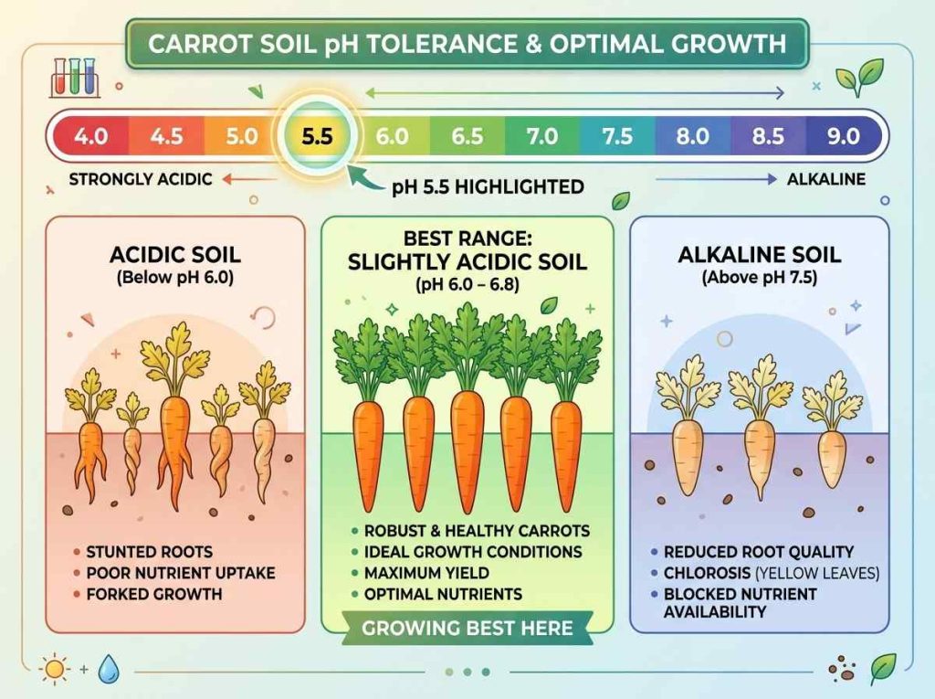 Carrot Soil Ph Tolerance 5.5 helping improve carrot yield and quality